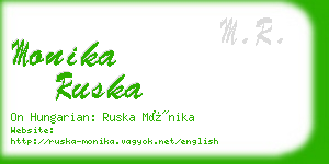 monika ruska business card